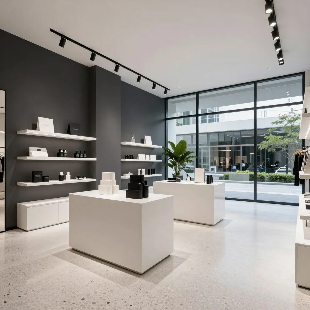 Boutique au design architectural
